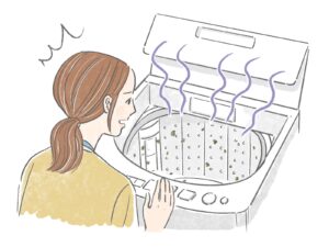 洗濯機の中にニオイの原因？見えない汚れに注意！