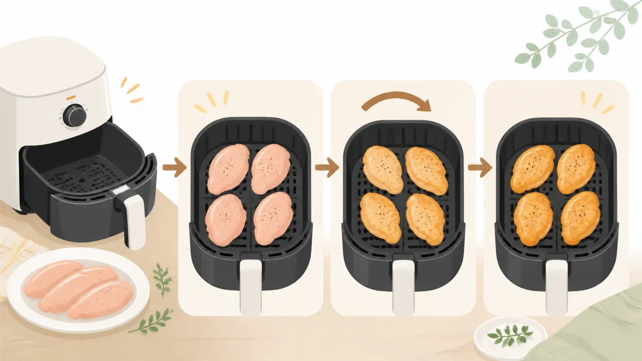 ノンフライヤーの鶏むね肉をしっとり仕上げる温度と時間、下ごしらえ