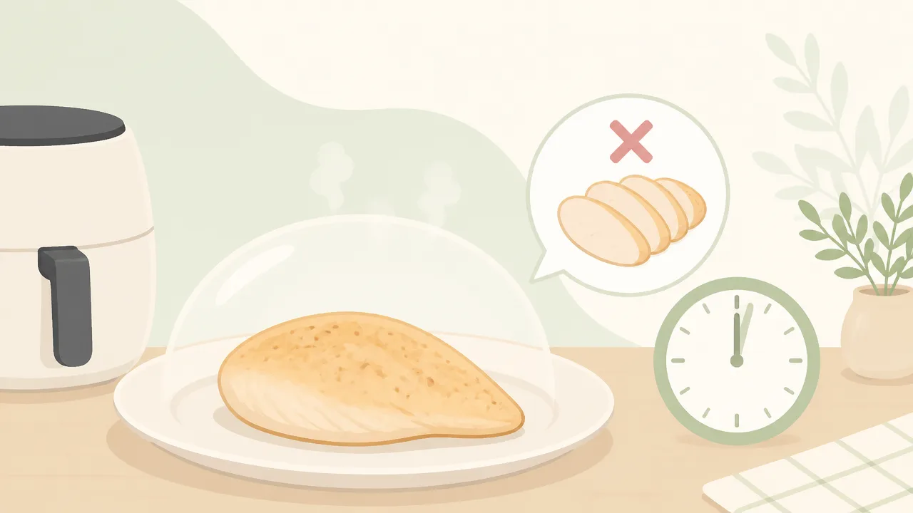 ノンフライヤーの鶏むね肉をしっとり仕上げる温度と時間、下ごしらえ
