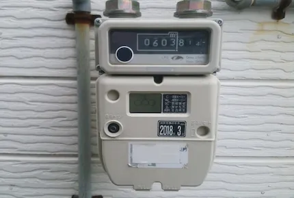 ガスメーターを確認してみる