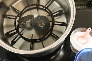 バーナーキャップの汚れ