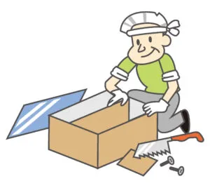 自分で食器棚を解体して処分する