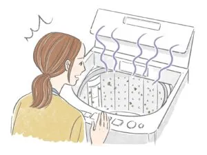 洗濯機の中にニオイの原因？見えない汚れに注意！